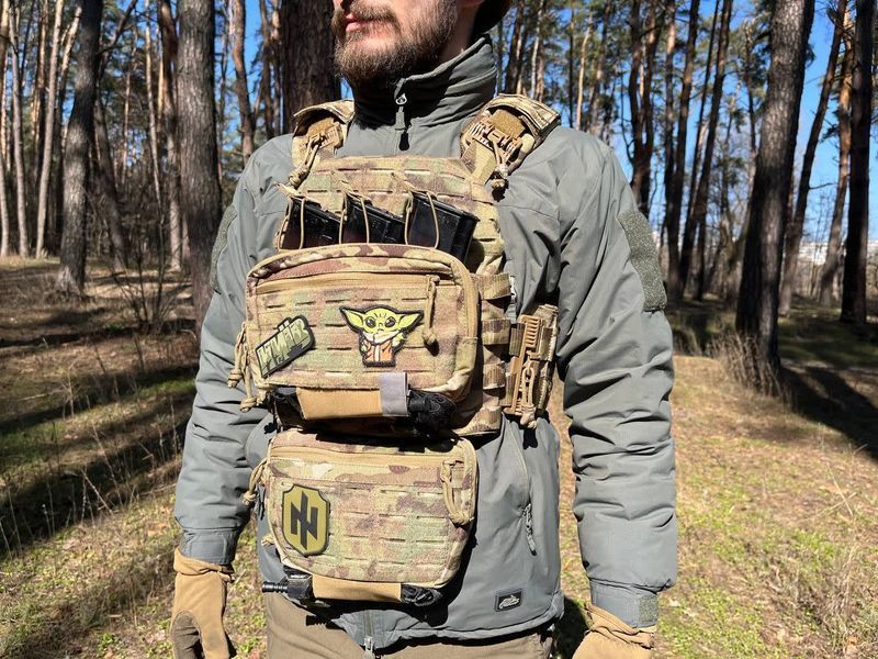 Напашник тактичний з балістичним пакетом 1 клас, MOLLE/Velcro, Cordura 1000D, MULTITAC 9072 фото