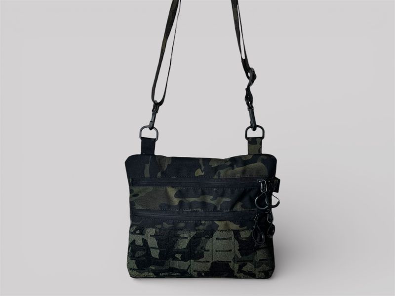 Сумка месенджер тактична (Black Multicam) MOLLE, Cordura 1000D, MULTITAC 1054 фото