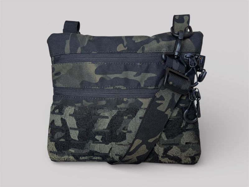 Сумка месенджер тактична (Black Multicam) MOLLE, Cordura 1000D, MULTITAC 1054 фото
